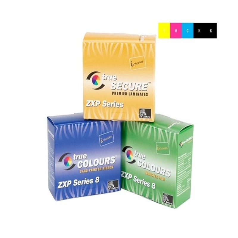 Zebra ZXP Series 8/9 YMCKK Colour Ribbon 800012-480 (500 Prints) ,SKU :800012-480