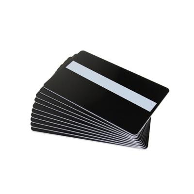 Black Matte 760 Micron Plastic Cards with Signature Strip (Pack of 100) ,SKU :C-A7-BKSIG