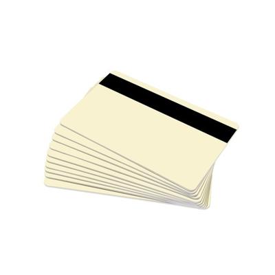 Cream 760 Micron Plastic Cards With Hi-Co Magnetic Stripe (Pack of 100) ,SKU :C-A7-CRHI