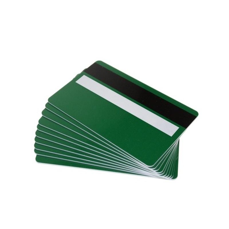 Forest Green Premium 760 Micron Cards With Hi-Co Magnetic Stripe & Signature Strip Panel (Pack of 100) ,SKU :C-A7-FGHCSP