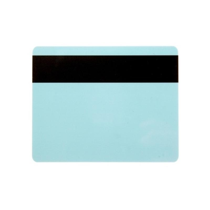 Light Blue 760 Micron Plastic Cards With Hi-Co Magnetic Stripe (Pack of 100) ,SKU :C-A7-LBHI