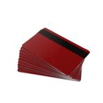 Red 760 Micron Plastic Cards With Hi-Co Magnetic Stripe (Pack of 100) ,SKU :C-A7-RDHI
