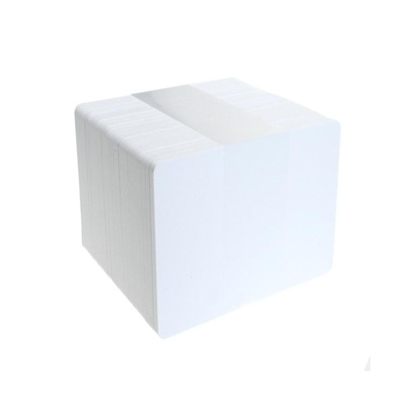 Blank White Re-writable Plastic Cards With Blue Text (Pack of 100) ,SKU :C-A7-RWB