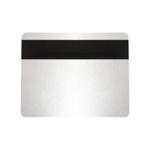 Silver 760 Micron Plastic Cards With Hi-Co Magnetic Stripe (Pack of 100) ,SKU :C-A7-SIHI
