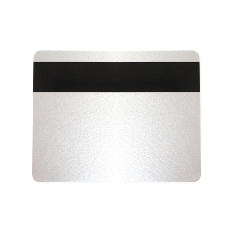Silver 760 Micron Plastic Cards With Hi-Co Magnetic Stripe (Pack of 100) ,SKU :C-A7-SIHI