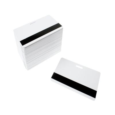 Blank White Plastic Cards With Magnetic Stripe & Punch Slot (Pack of 100) ,SKU :C-A7-WHHISL