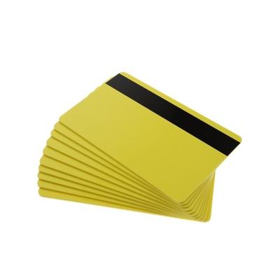 Yellow 760 Micron Plastic Cards With Hi-Co Magnetic Stripe (Pack of 100) ,SKU :C-A7-YLHI