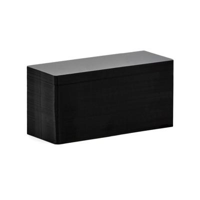 Evolis PVC Blank Black Matte Long Cards (Pack of 500) ,SKU :C8122
