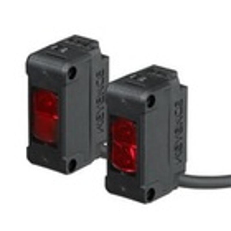 Keyence-Square Transmissive M12 Connector Type with Cable, PNP , SKU : PZ-G51EP